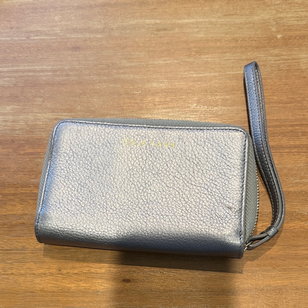 Cole Haan Gray Wristlet Wallet